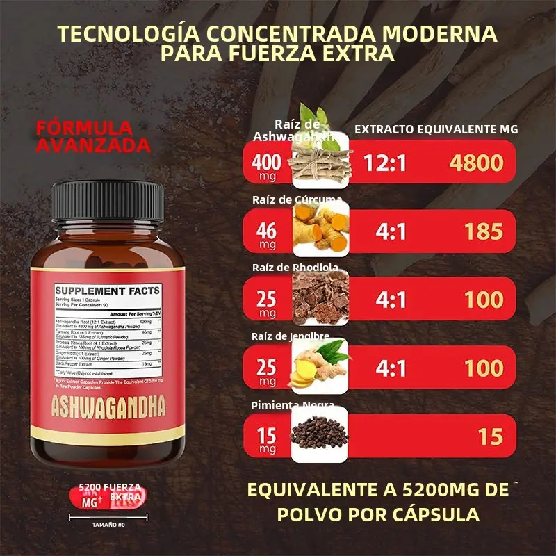 Ashwagandha Natura OFERTA 50% 90 Capsulas