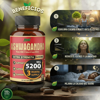 Ashwagandha Natura OFERTA 50% 90 Capsulas